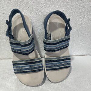 CLARKS Women Arla Stroll Blue Combi Stretch Size‎ 6